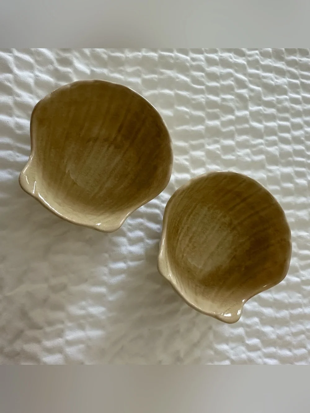 Pier 1 • set of 2 seashell bowls • small